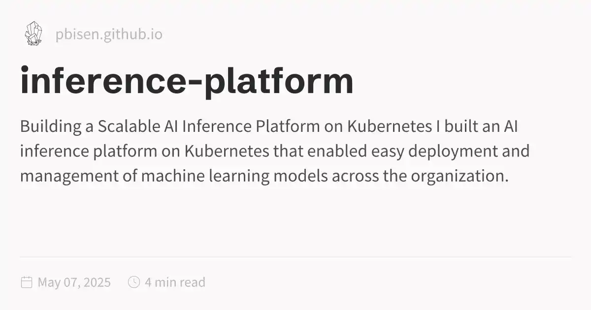 Inference Platform inference-platform